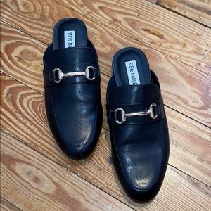 Steve Madden Black Mules